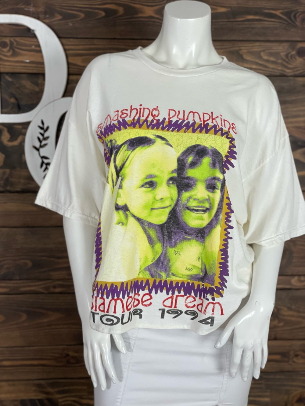 Smashing Pumpkins Siamese Dream 1994 Tour Graphic Tee Off White S/M